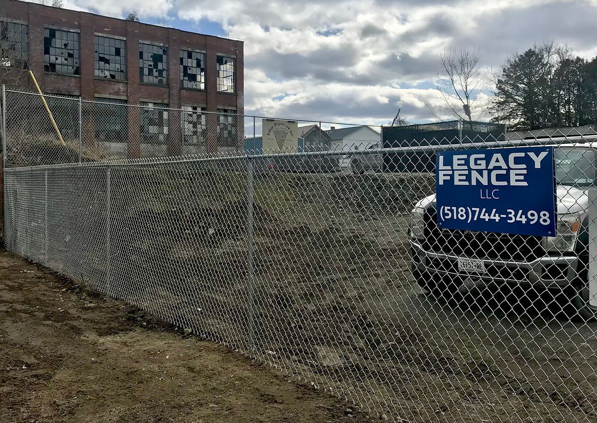 Chain-link fence with 