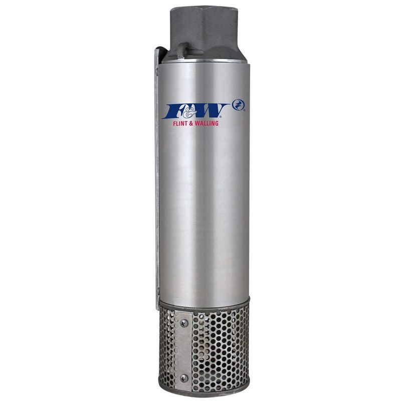 Stainless steel submersible water pump with the logo