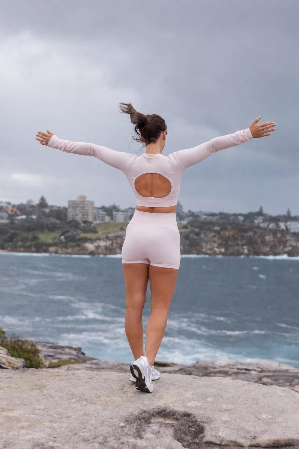 A Me vs Me Movement participant training outdoors