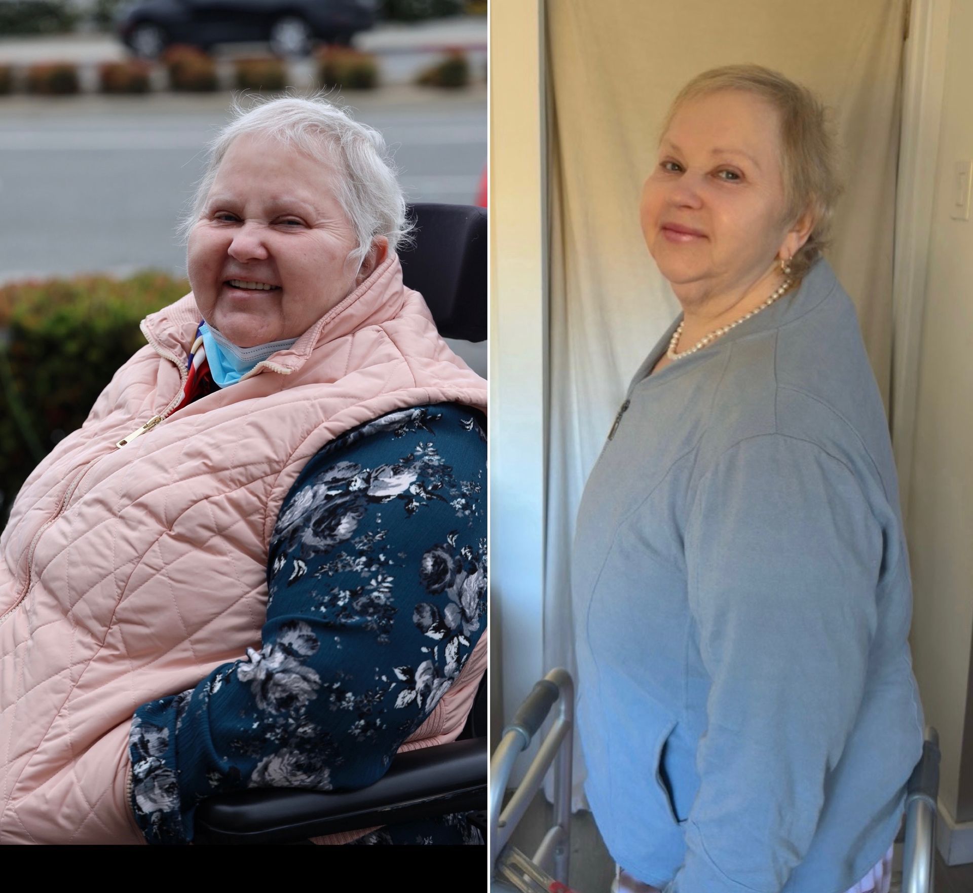 Before and after of Hula Castellon, FNP, MSN, and owner of Uplifted Aesthetics -medical weight loss in Redondo Beach, CA