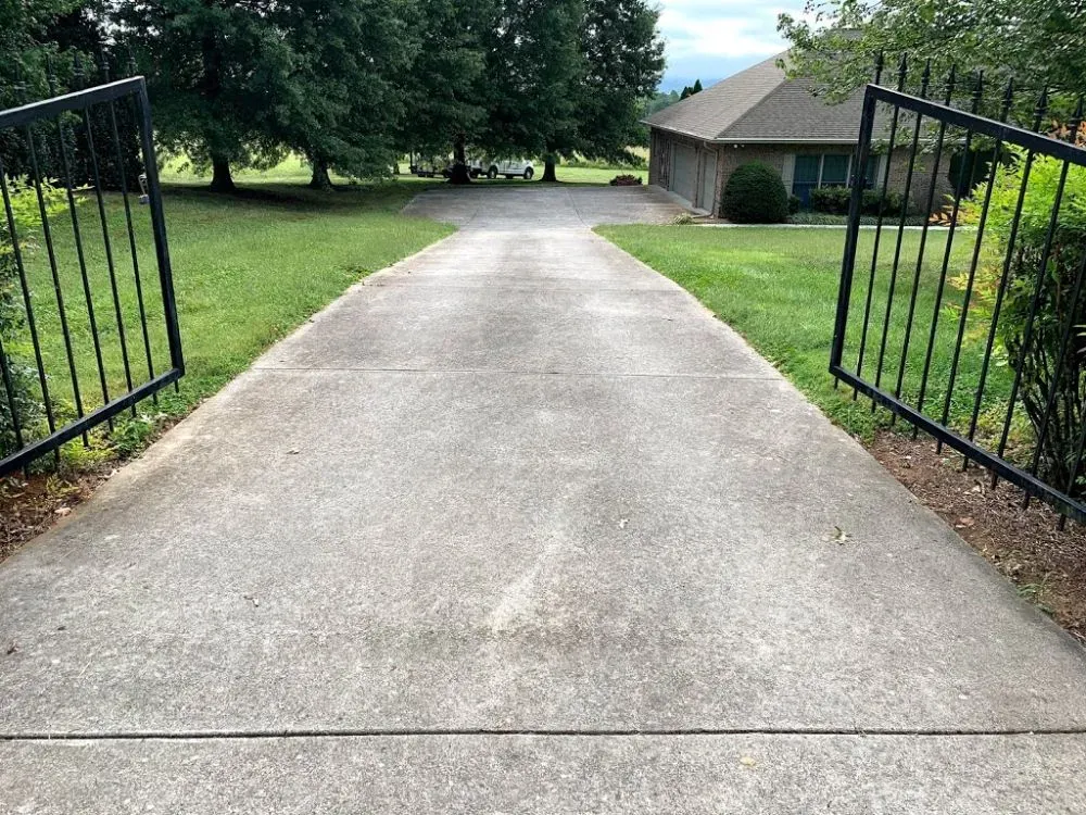 Driveway Before — Maryville, TN — Godbey Clean LLC