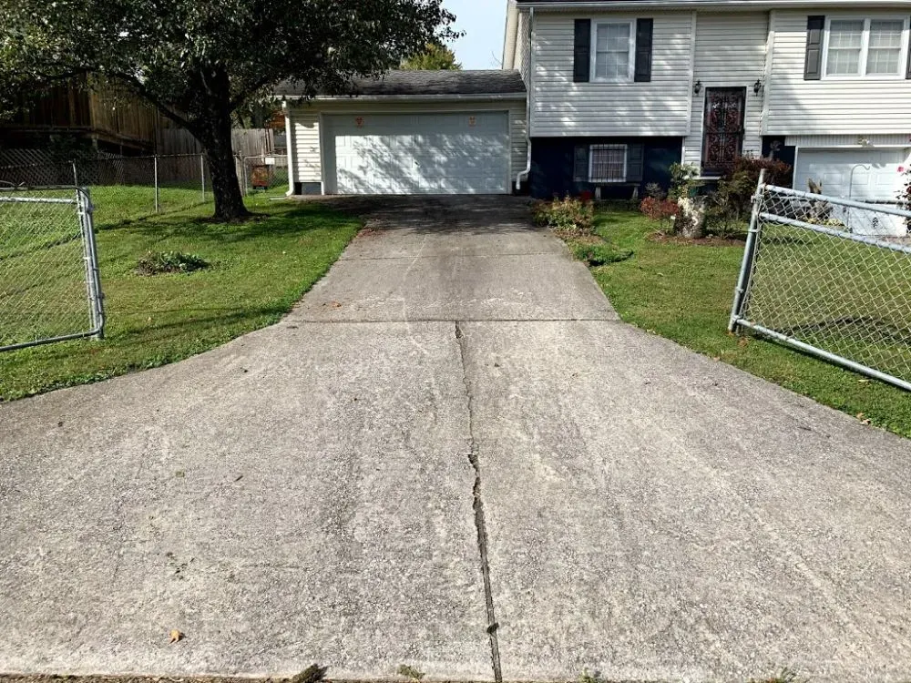 Residential Driveway Before — Maryville, TN — Godbey Clean LLC