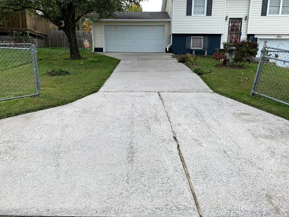 Residential Driveway After — Maryville, TN — Godbey Clean LLC