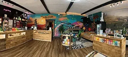 Interior of top hemp dispensary in Franny's Farmacy Asheville