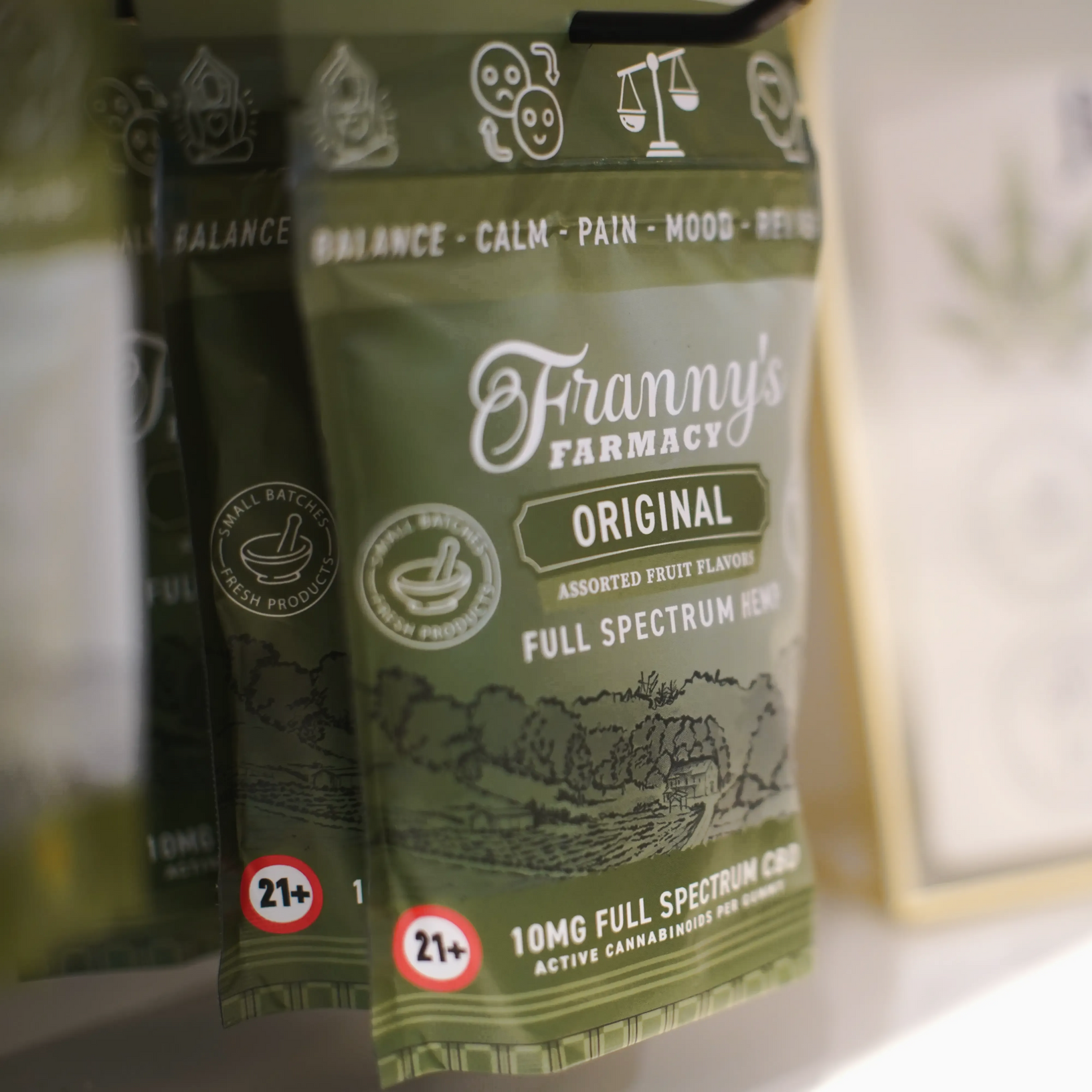 Franny's Farmacy Original Full Spectrum vegan gluten free CBD gummies
