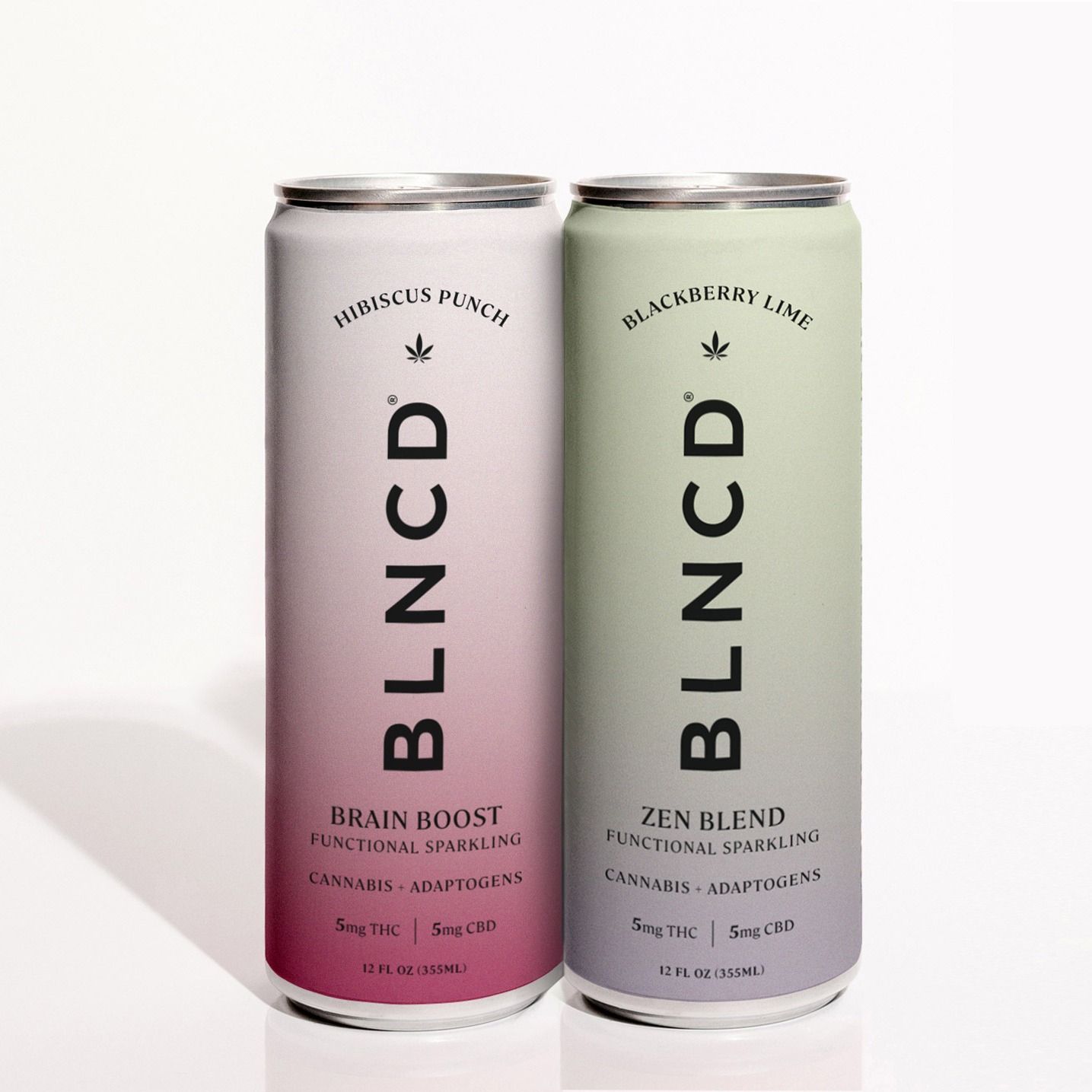 BLNCD THC and CBD infused canned mocktails