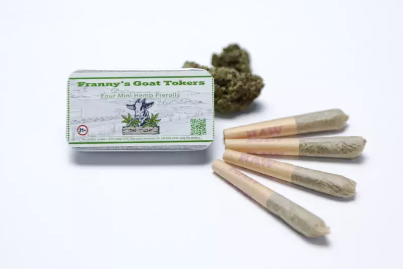 Franny's Goat Tokers Four mini hemp prerolls