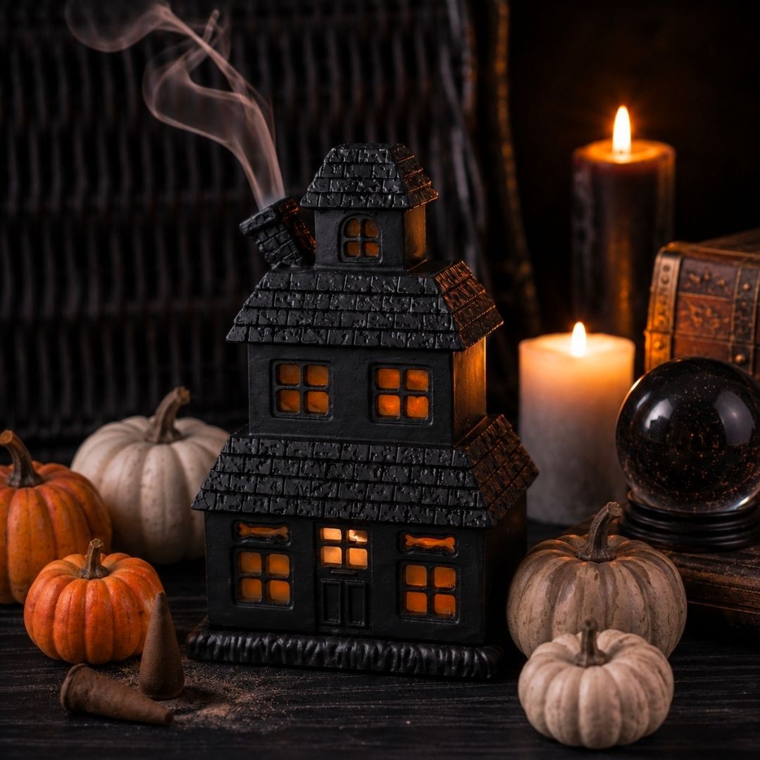 ? Haunted House – Incense Cone Holder