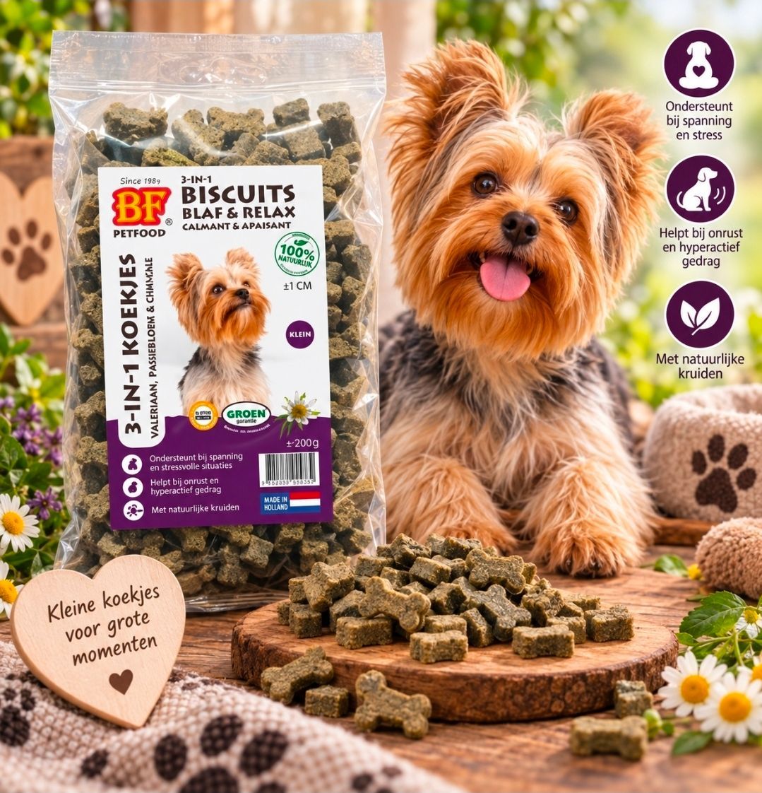Blaf & Relax Mini BF Petfood 3 In 1 Hondenkoekjes - 200 gram