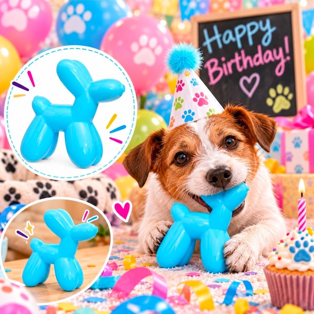 Bob The Balloon Birthday Super Chewer, BARK/ VANILLA SCENT - 19 cm