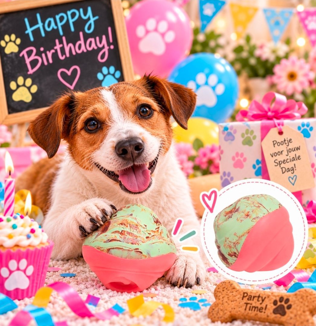 Boop Scoop Ball Birthday Super Chewer, BARK - 8 cm