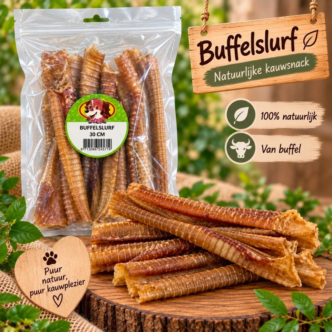 Buffelslurf Petsnack - 30 cm, 3 st