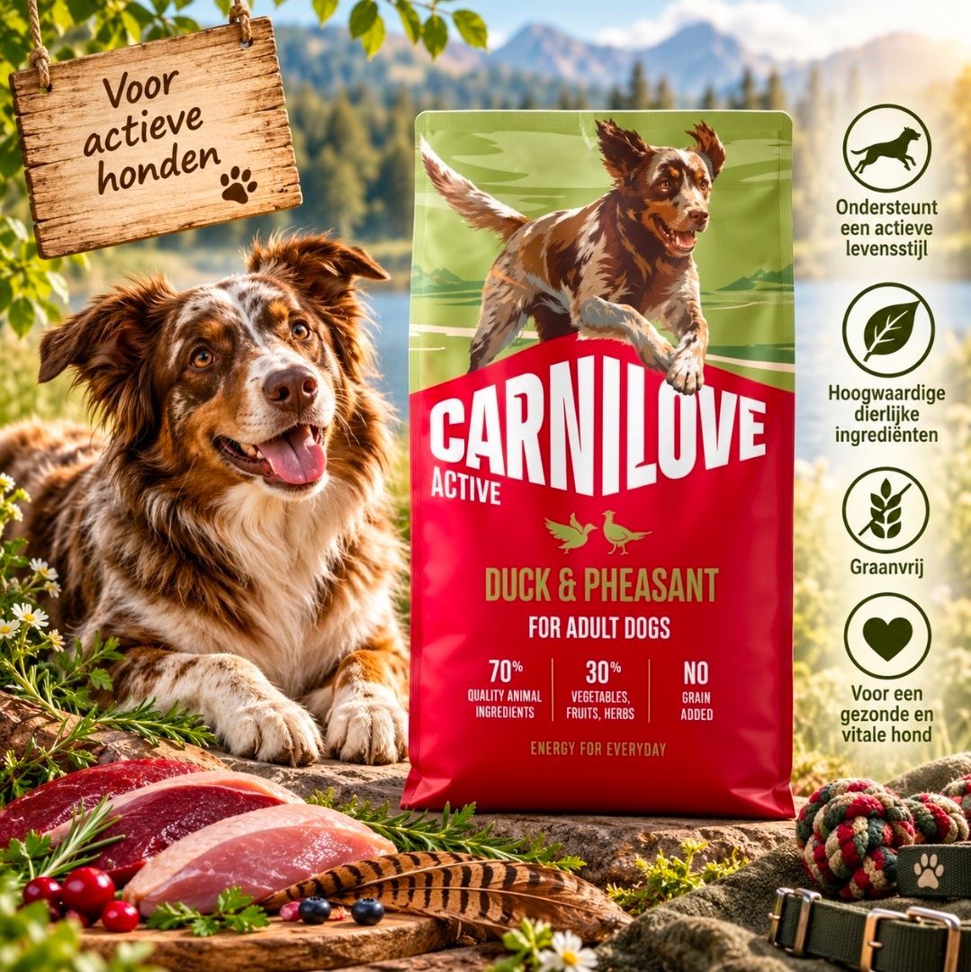 CARNILOVE Active Adult All Breeds Eend/ Fazant - 12 kg