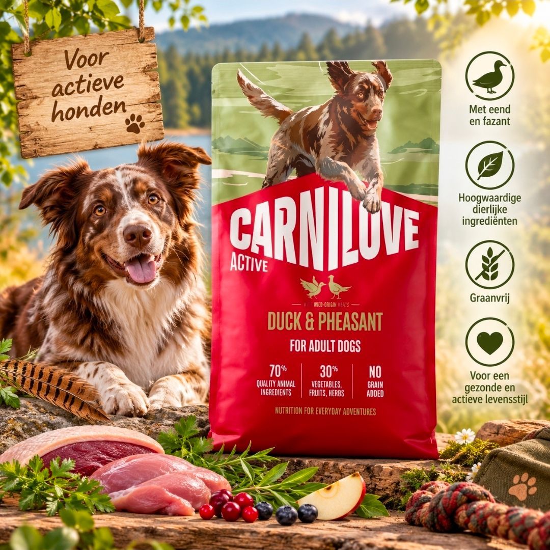 CARNILOVE Active Adult All Breeds Eend/ Fazant - 4 kg