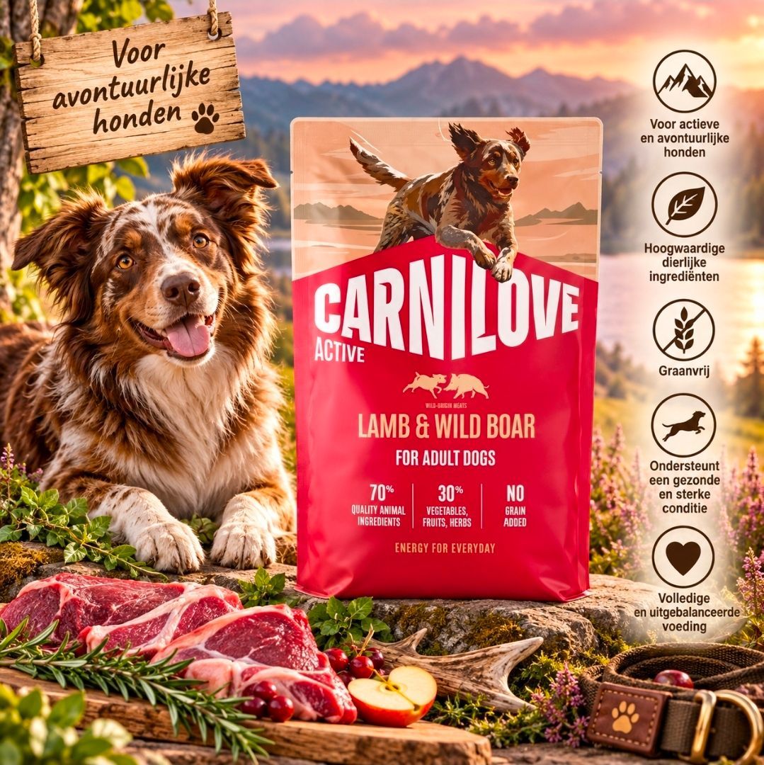 CARNILOVE Active Adult All Breeds Lam/ Wild Zwijn - 1,5 kg