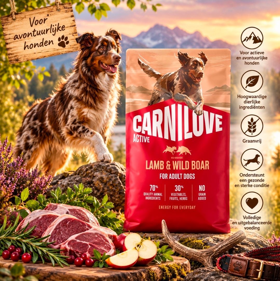 CARNILOVE Active Adult All Breeds Lam/ Wild Zwijn - 4 kg