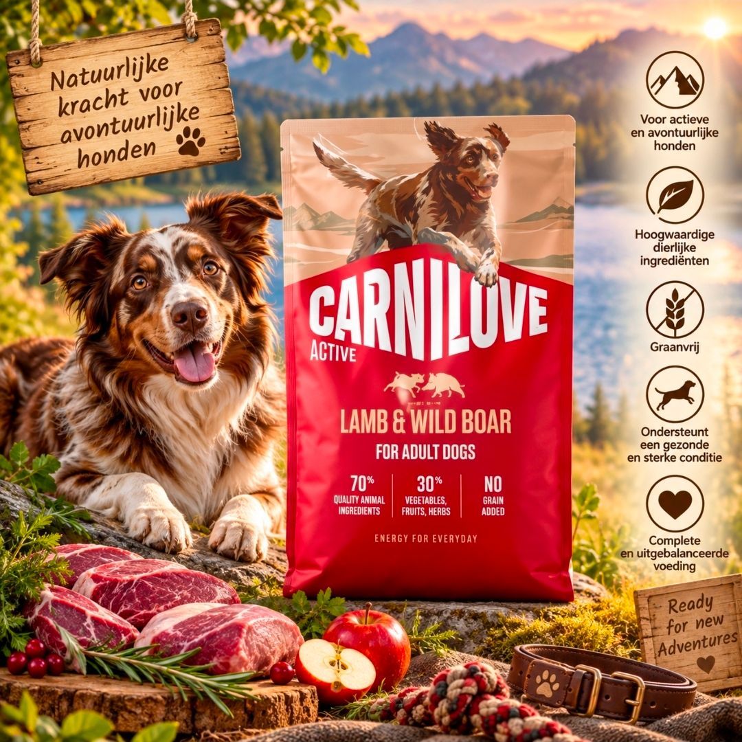 CARNILOVE Active Adult All Breeds Lam/ Wild Zwijn -12 kg