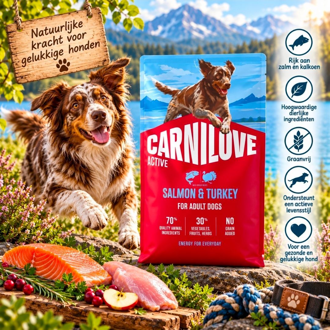 CARNILOVE Active Adult All Breeds Zalm/ Kalkoen - 1,5 kg