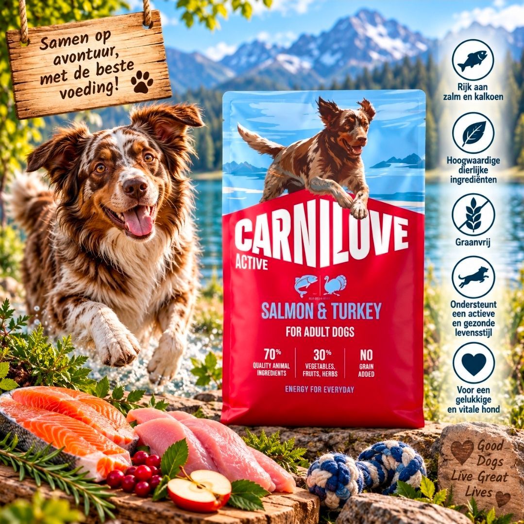 CARNILOVE Active Adult All Breeds Zalm/ Kalkoen - 4 kg