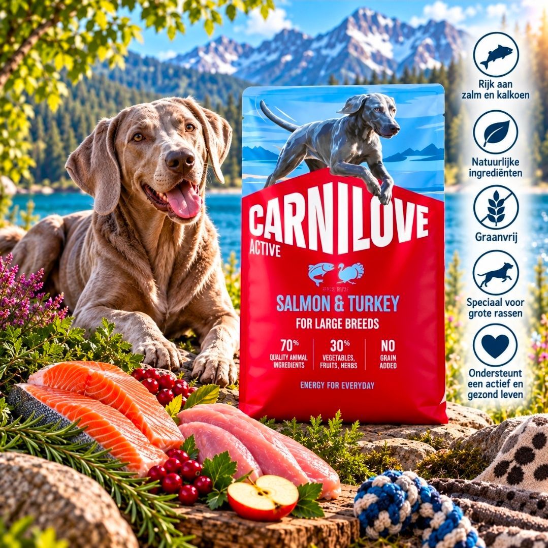 CARNILOVE Active Adult Large Breed Zalm/ Kalkoen - 1,5 kg