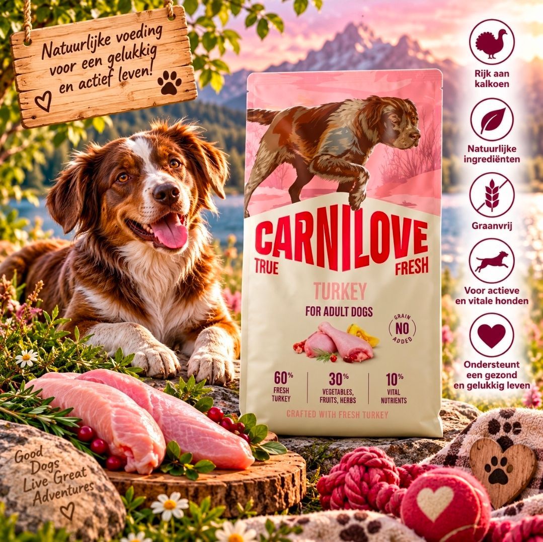 CARNILOVE True Fresh Adult All Breeds Kalkoen - 12 kg