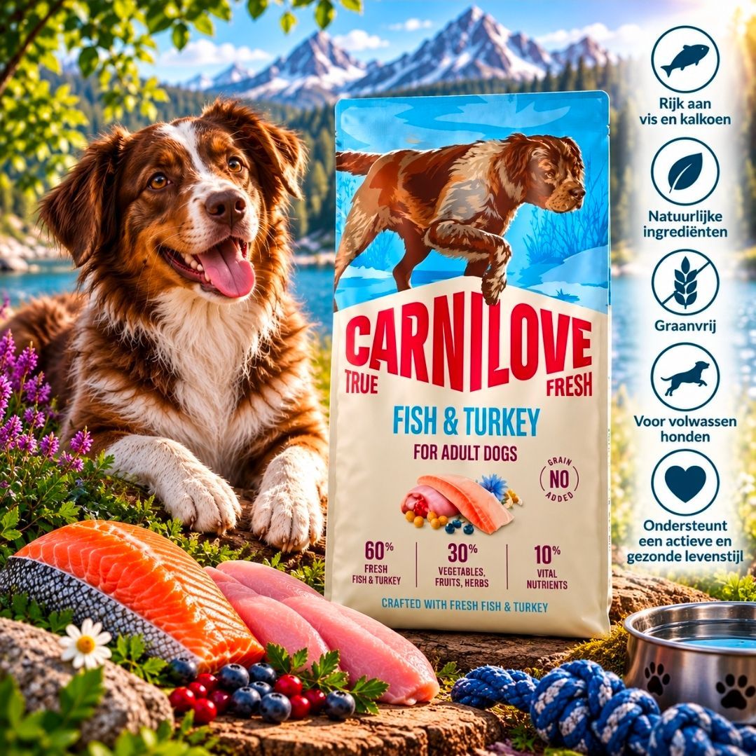 CARNILOVE True Fresh Adult All Breeds Vis/ Kalkoen - 12 kg
