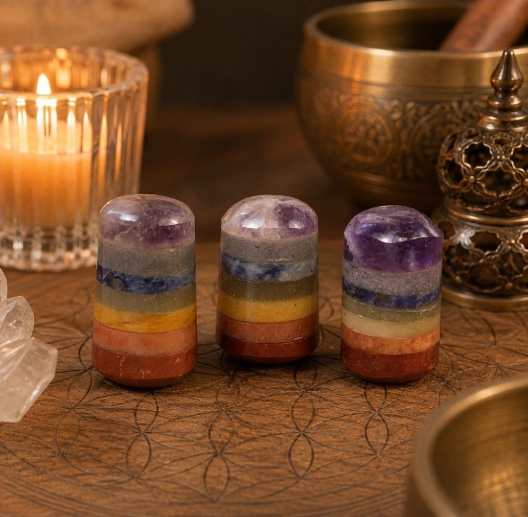 Chakra Trommelstenen Torentje – Balans & Harmonie (mt 3)