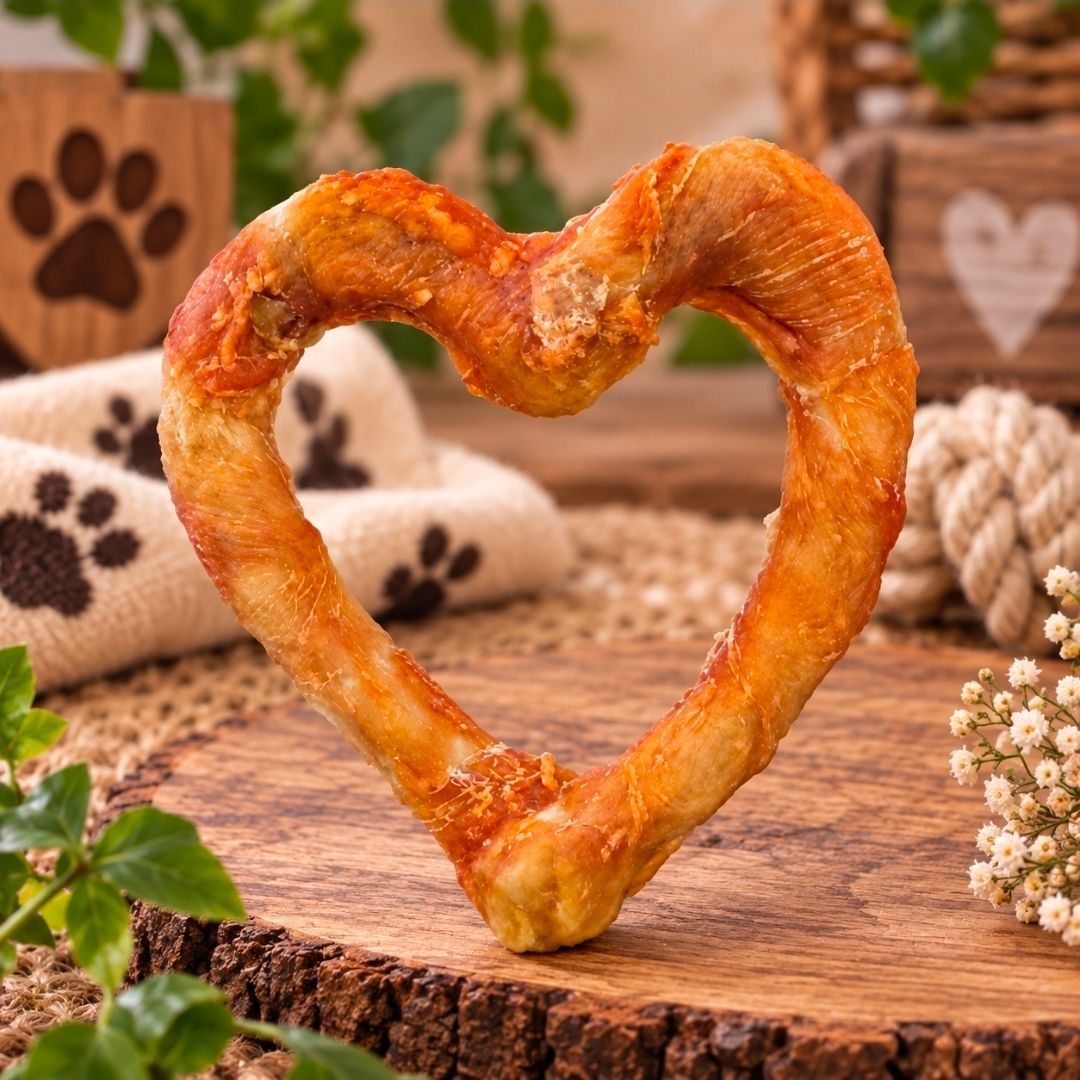 Chicken Heart Trixie Denta Fun - 14 cm