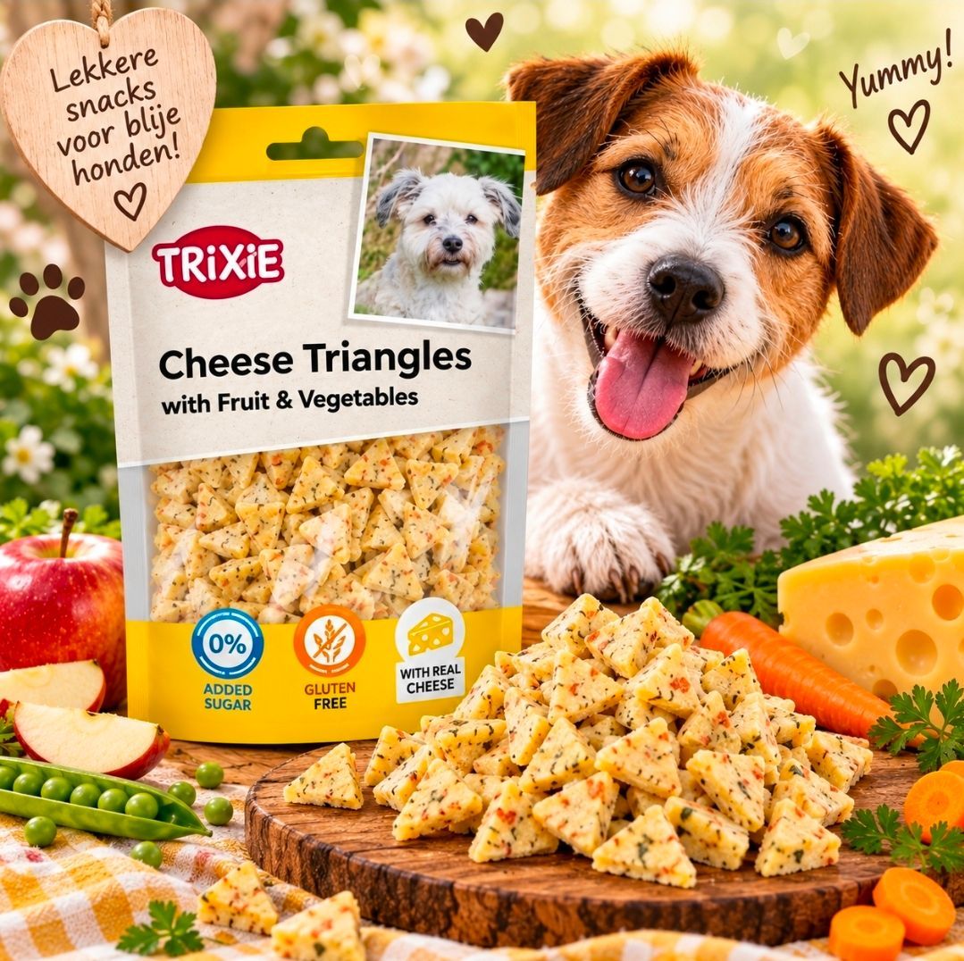Fruit & Groenten Trixie Cheese Triangles - 80 gr