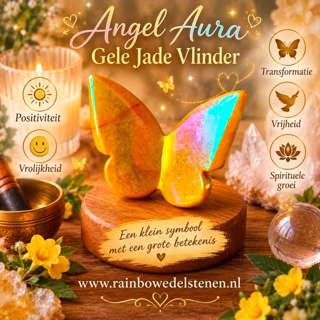 gele jade angel aura bij rainbow edelstenen