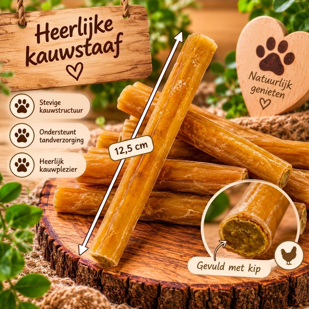Geperste Staaf Met Kip Petsnack - 12,5 cm, 25 st