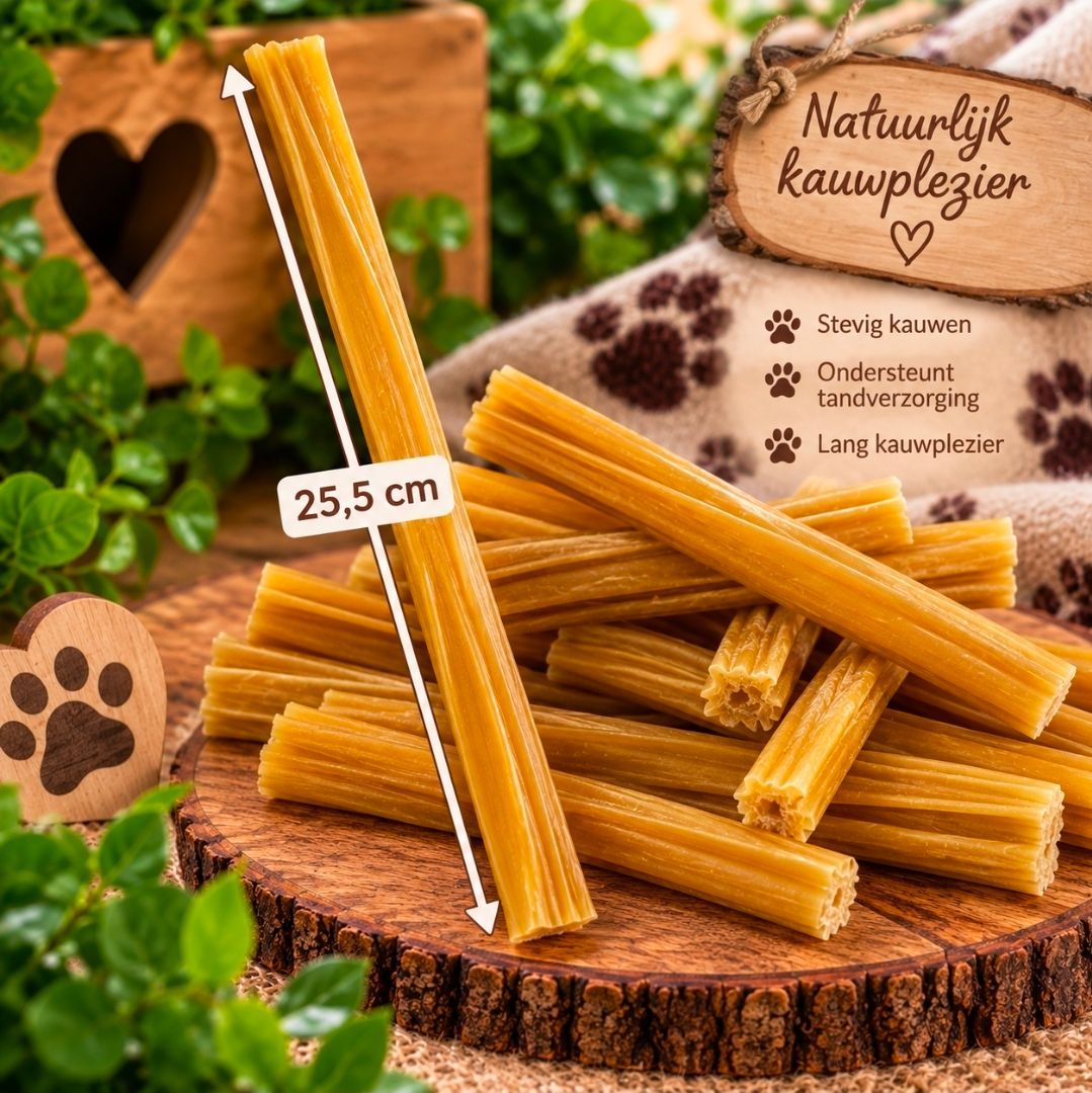 Geperste Staaf Petsnack - 25,5 cm, 10 st