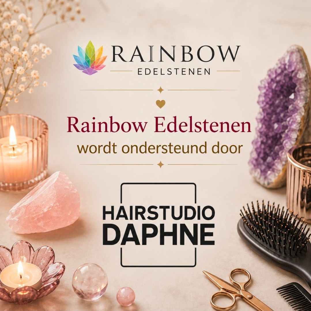 me dank aan hairstudio daphne voor rainbow edelstenen
