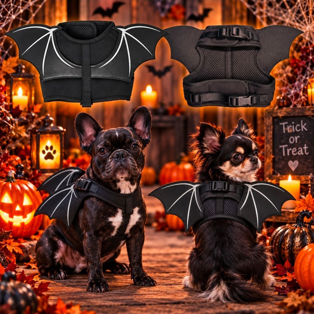 Dog Harness Fright Night Wings, Croci - 46-53 cm