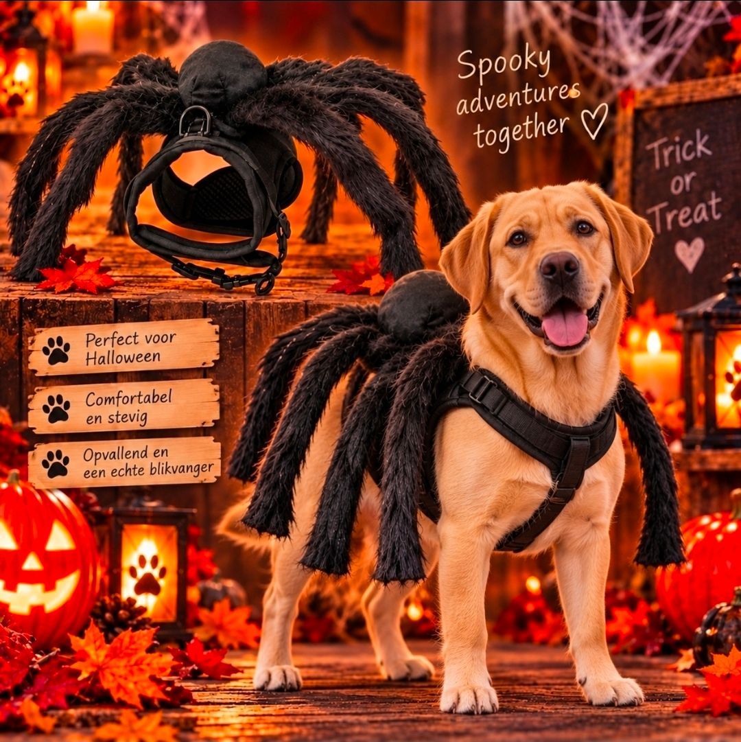 Croci Fright Spider Dog Harness, Size L - 48–75 cm