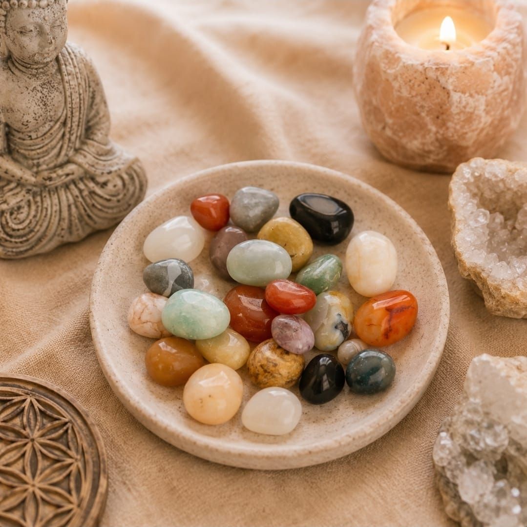 India Gemstone Mix - 100 grams (2 cm)