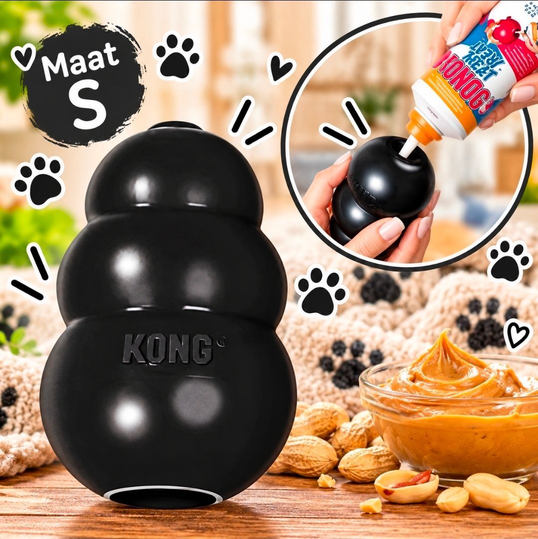KONG Extreme Black, size S - 7.6 cm