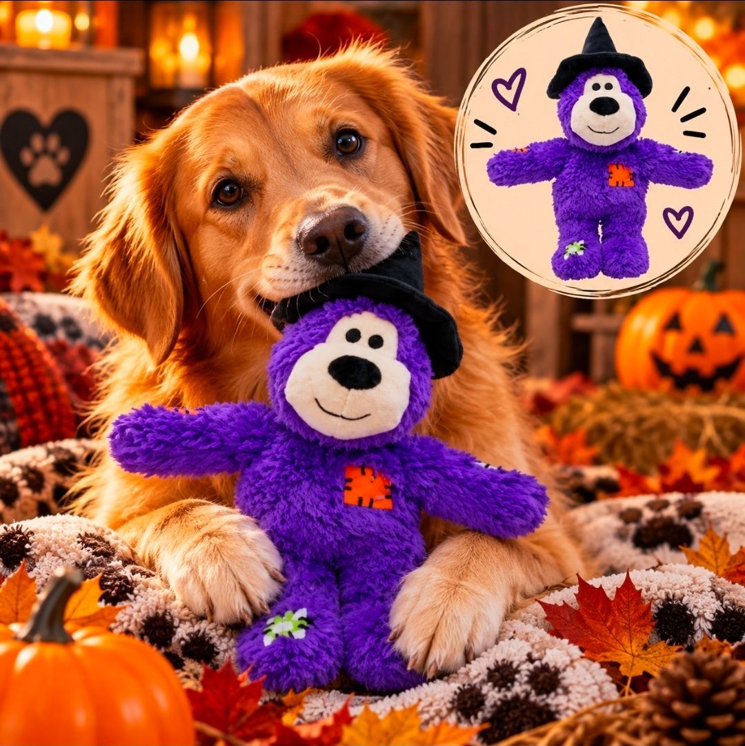 KONG Halloween Wild Knots Beer Witch Purple - 25.5 cm