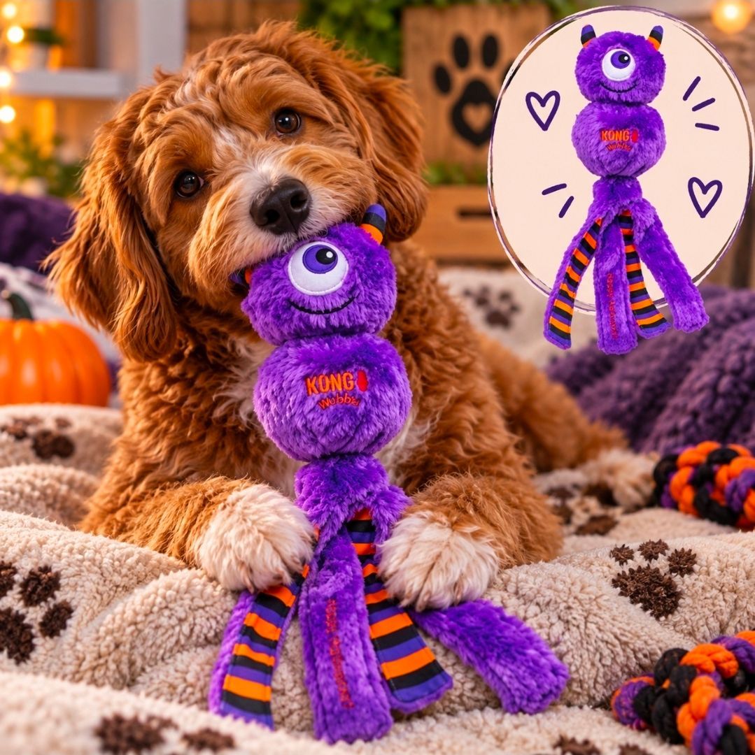 KONG Halloween Wubba Monster Purple - 37 cm