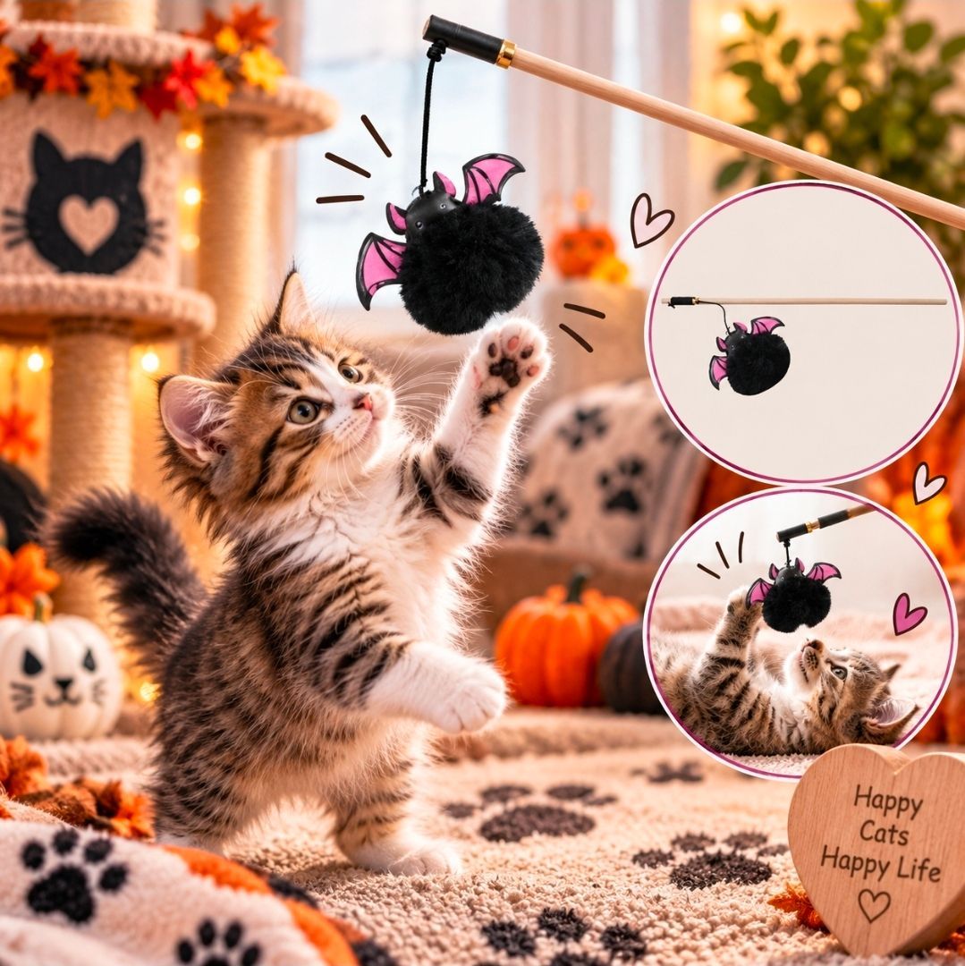 Cat Teaser Fright Bat Ball, Croci - 40 cm