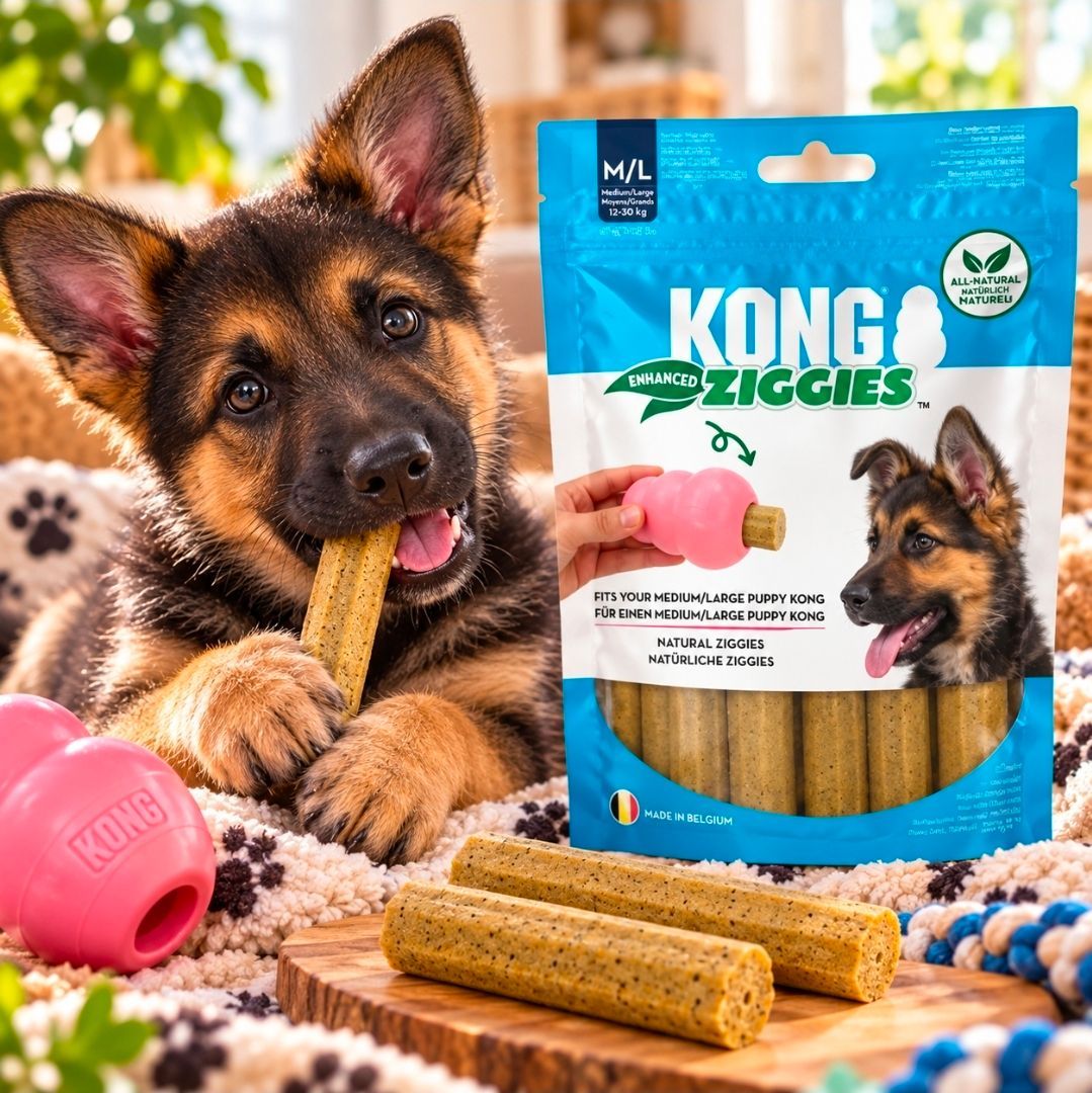 Kong Ziggies Enhanced Pup, size M/L - 227 g/ 5 pieces