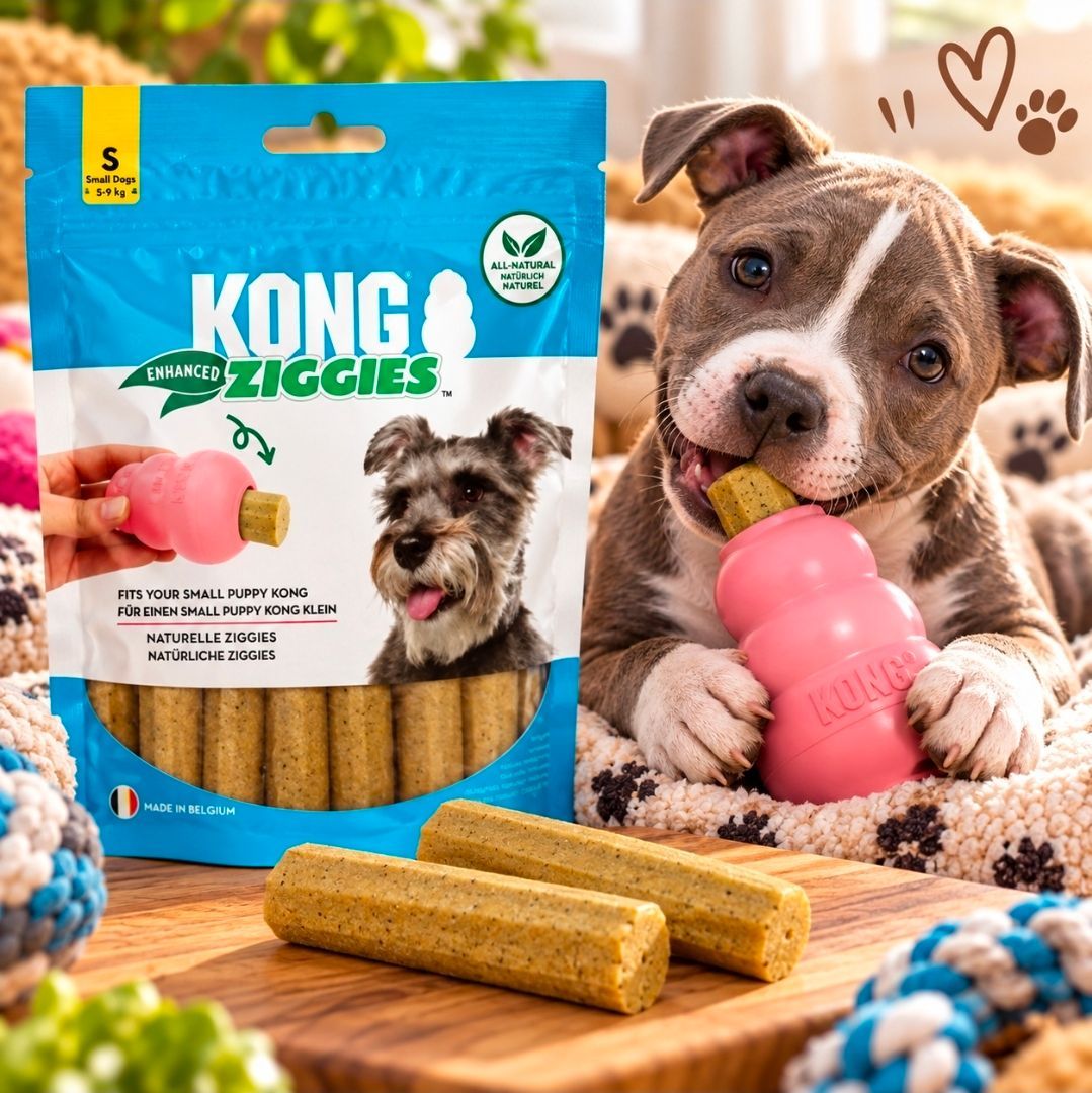 Kong Ziggies Enhanced Pup, size S - 198 g/ 12 pcs