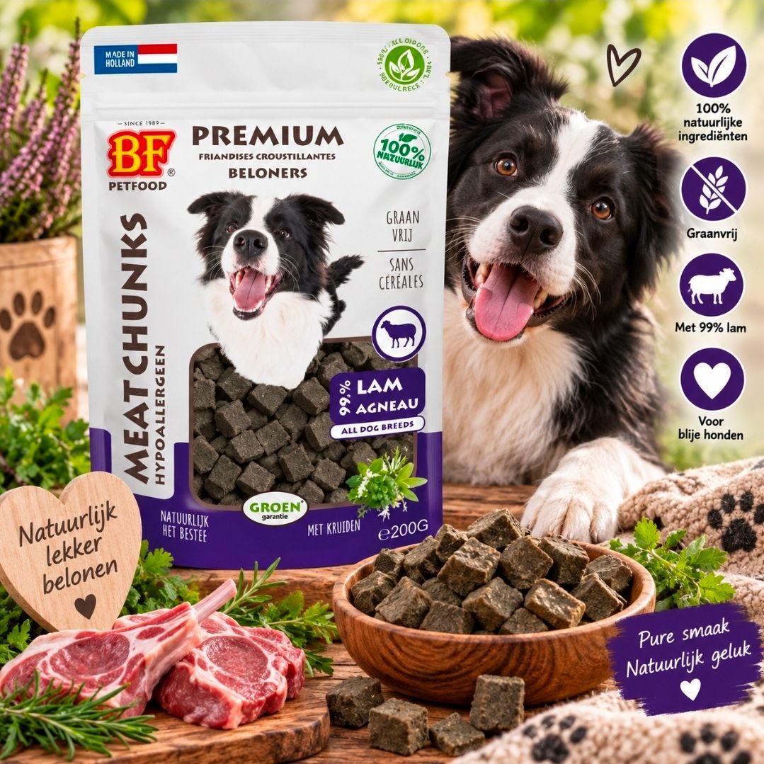 Lam BF Petfood Meat Chunks - 200 gr