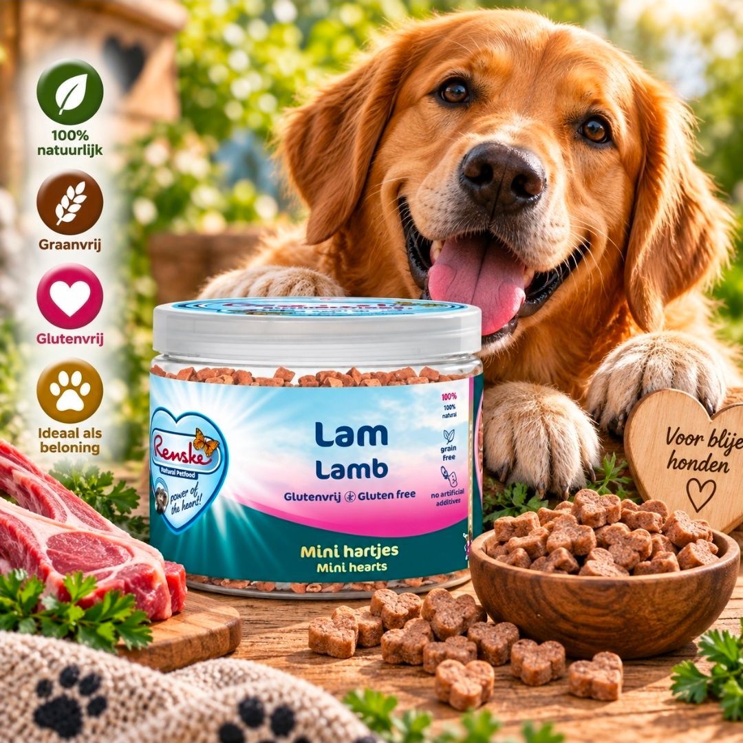 Lam Renske Mini Hartjes - 100 gr