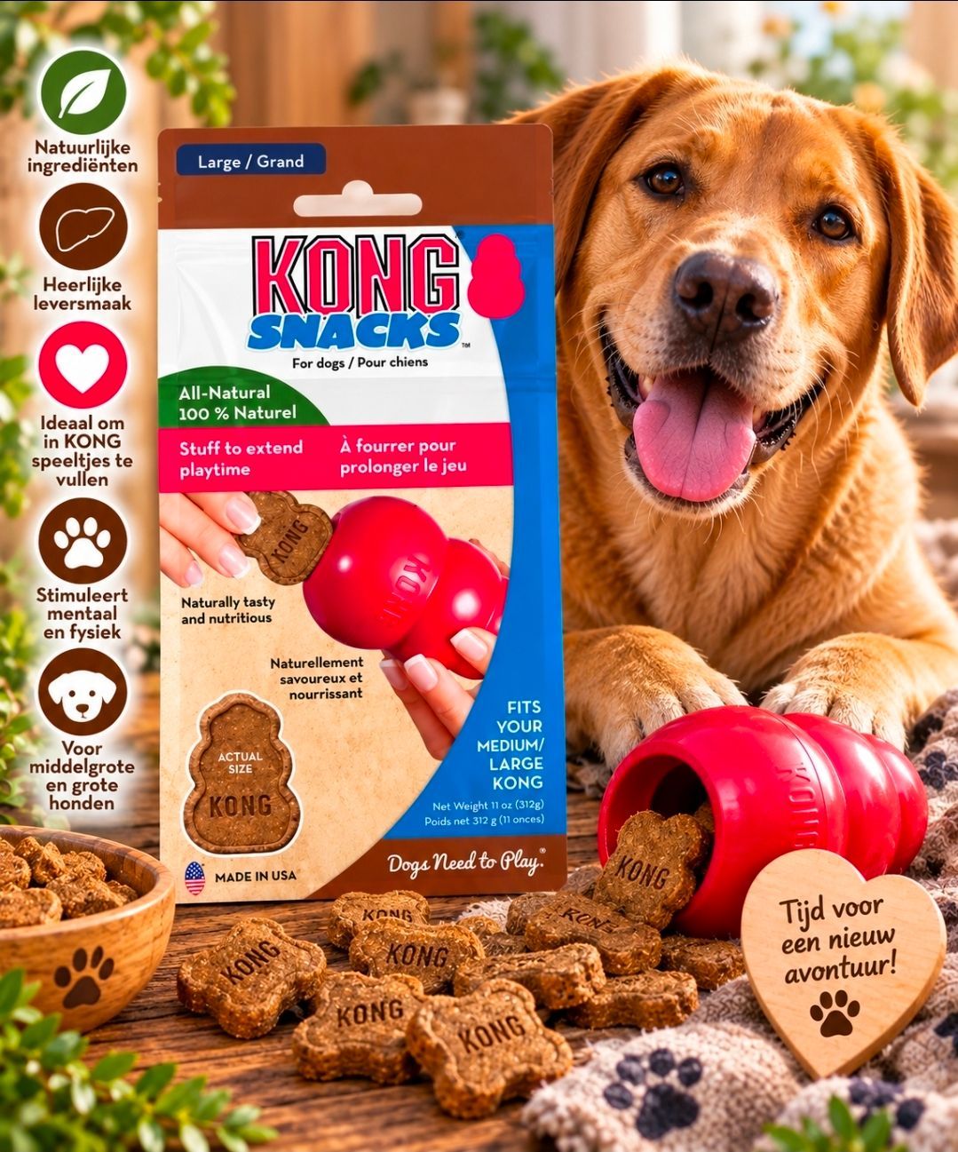 Lever Kong Snacks Large - 300 gr