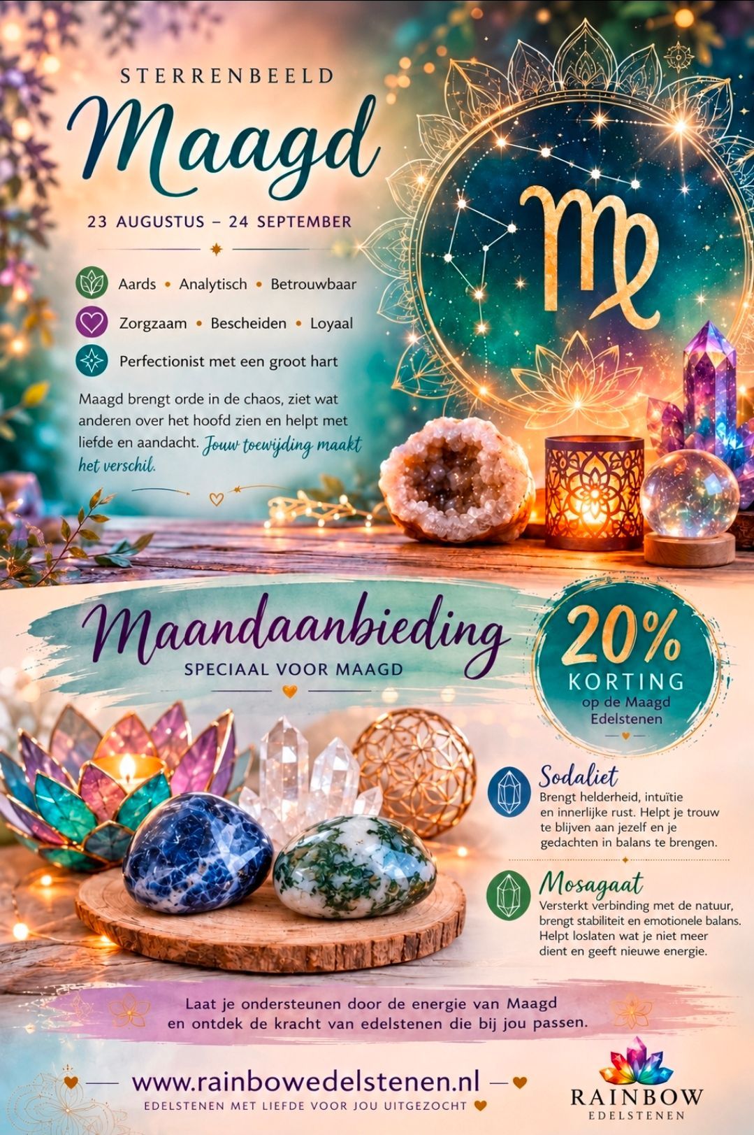 Magdaanbieding 202bij rainbow edelstenen 