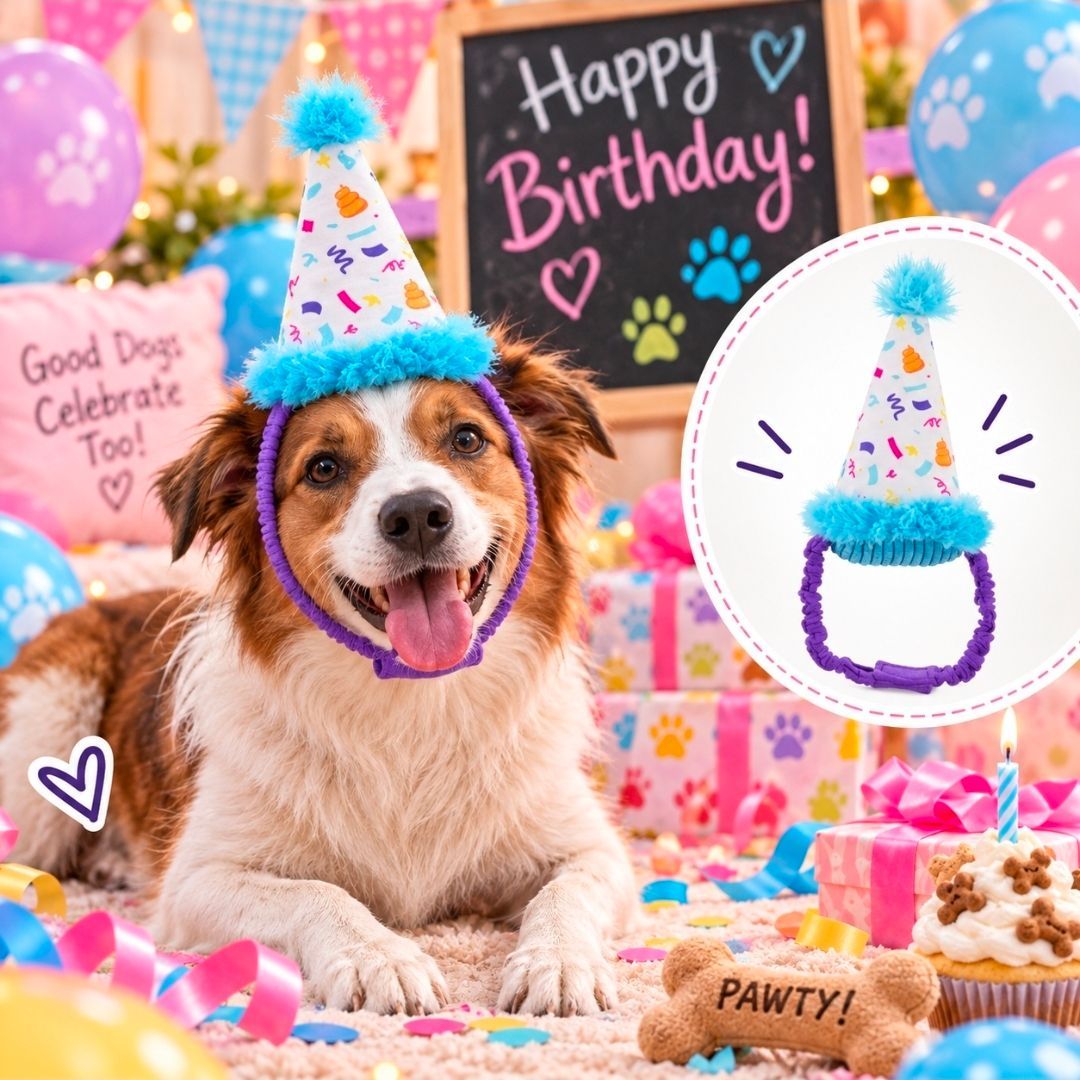 Party Pooper Hat Birthday Plush, BARK - 29 cm
