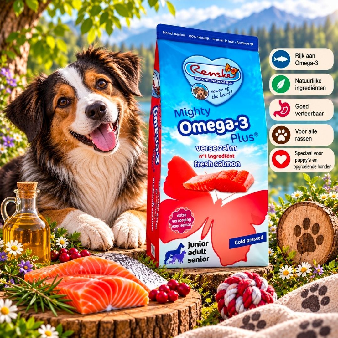 RENSKE Mighty Omega Plus Zalm Geperst Hypoallergeen - 6,5 kg