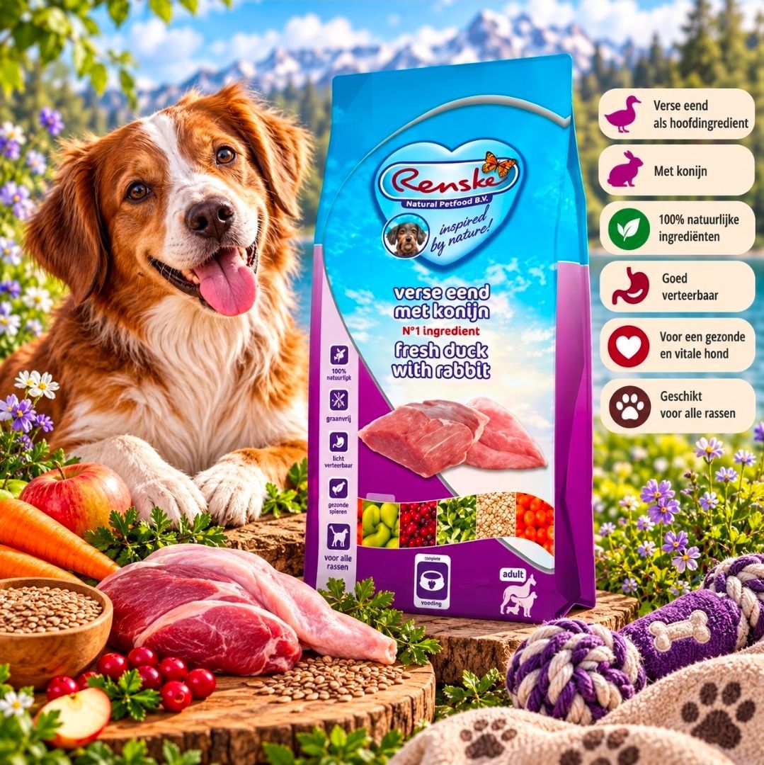 RENSKE Super Premium Adult Eend/Konijn - 2 kg
