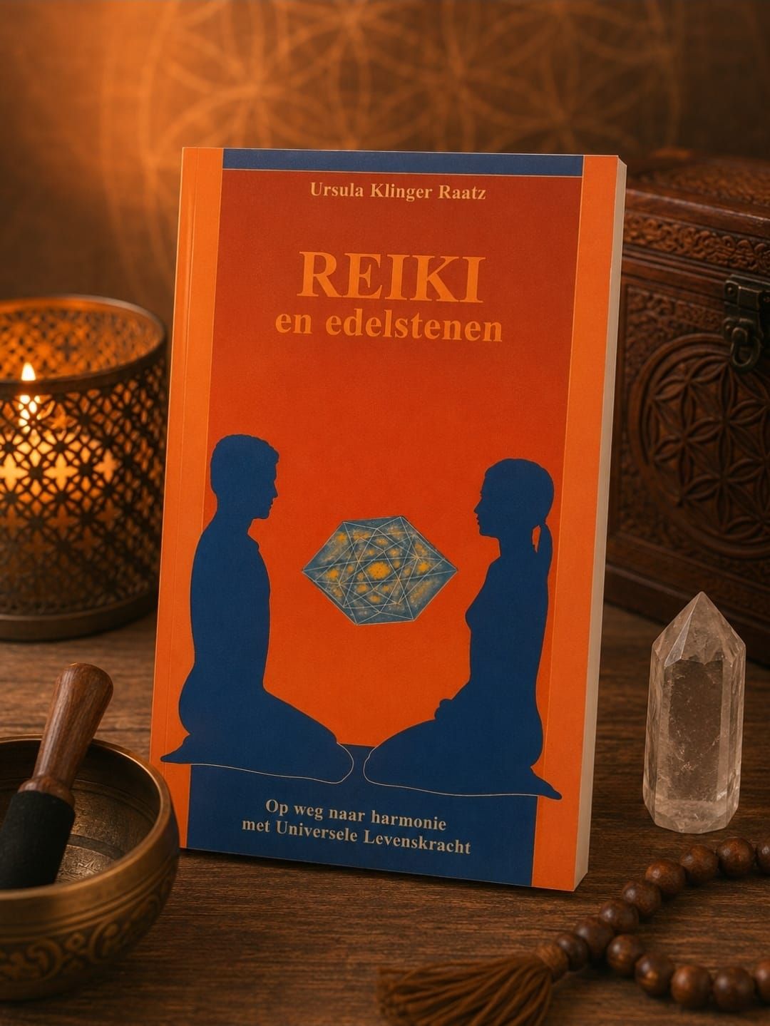 Een oranje boek met de titel